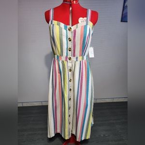 Time and Tru Front Button-down Dress Size Large